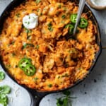 Leftover Turkey Enchiladas Skillet