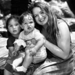 Ruth Zalta, right, with her children